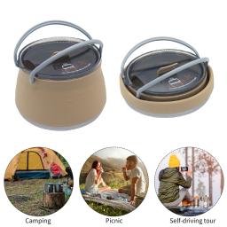Panela resistente ao calor dobrável portátil, Panelas de acampamento ao ar livre, Grade alimentar para viagens, Piquenique, Camping Gear - Image 3