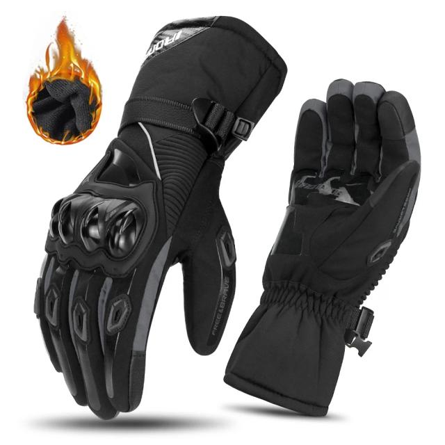 Luvas de Motocicleta Impermeáveis e Térmicas para Homens Touch Screen