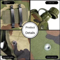 Army Soldier Tactical Cantinas Chaleira, Equipamento Militar Camping, Beber Garrafa de Água Esportiva, Ao Ar Livre, Caminhada, Camuflagem dos EUA, 1L - Image 3
