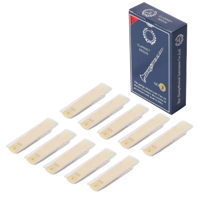 Conjunto de Palhetas para Clarinete com 10 Peças - Forças 1.0 a 3.5