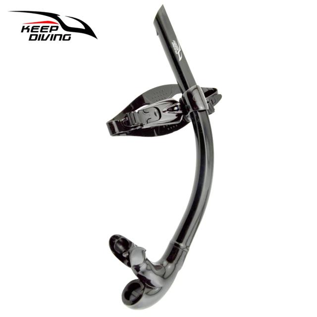 Tubo de Natação para Mergulho Snorkel com Bocal de Silicone e Válvula de Purga Unidirecional