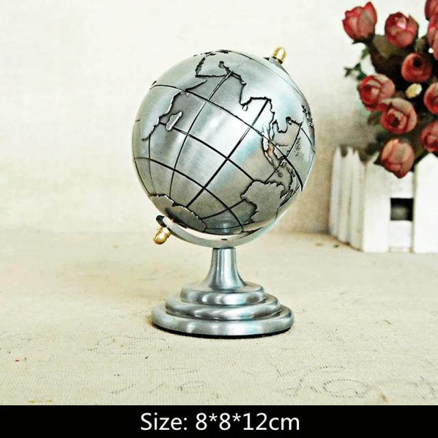 Ornamentos Criativos em Liga de Zinco: Globos de Ferro para Presentes DIY em Casa e Escritório