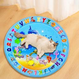 Water Playing Mat for Cat, Sensory Play Mat para Cat, PVC, Ocean Fish Crawling Induction, Brinquedo interativo - Image 4