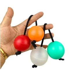 Shaker africano Asalato Rhythm Ball Maracas, instrumento de percussão de mão única, 2 cordas e 4 bolas para iniciantes, 1 par - Image 1