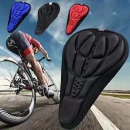 Silicone Mountain Bike Seat Cover, acessórios do equipamento de bicicleta, 3D Riding Almofada Capa - Image 4