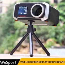 Testador de arma de paintball wosport, testador de velocidade bb com cronógrafo, suporte para bluetooth app iso acessórios de paintball - Image 3
