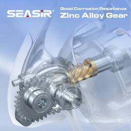 Seasir especialista molinete de pesca, fundição ultra longa 1500s-4000s, 10 + 1bb, 5.2:1, alça de energia de metal de uma peça, água doce e salgada - Image 6
