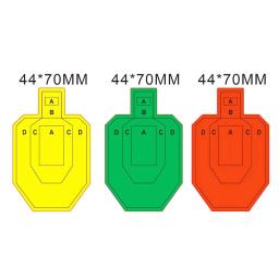 Mini tiro alvos para IPSC IDPA, padrões vermelho verde amarelo colorido, 160 contagens, 20 folhas - Image 2