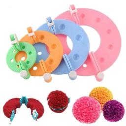 Lã bola fabricante de malha ferramentas, agulha tecelão, artesanato fios fazendo, ferramentas DIY, alta qualidade, atacado, 8pcs - Image 1
