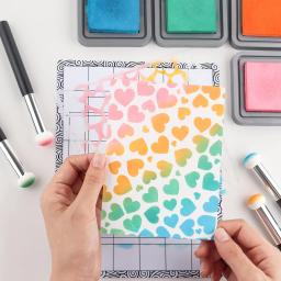 Ofertas de pacote 7-16 pçs mini pouncers de papel aplicadores de esponja de tinta macia para diy scrapbooking aquarelas projeto de tinta facilmente artesanato - Image 3