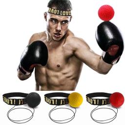 Bola de velocidade de boxe montada na cabeça, bola de soco pu mma muay thai, treinamento de combate, reação olho-mão, saco de areia para casa, equipamento de boxe - Image 1