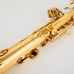 Saxofone soprano com Acessórios para Estojos, Instrumento Musical Profissional, Corpo Liso Dourado Lacado, B-Flat, Feito no Japão, 875EX - Image 3