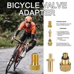 Adaptador de válvula de bomba de ar de bicicleta 3 tamanhos, conversão francesa para americana, bico de gás de roda, válvula de bicicleta - Image 4