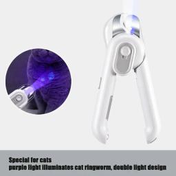 Aparadores de unhas portáteis para animais de estimação, ferramenta aparadores com LED, cortadores de unhas para filhotes pequenos e médios e coelhos - Image 4