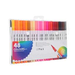 Colorido Art Marker Set para Esboçar Manga Desenho, Double Head Aquarela Paint Brush, Pen Supplies, Papelaria, 12-100 Pcs - Image 6
