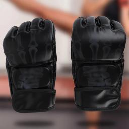 Luvas de combate MMA com meio dedo, confortáveis, fáceis de usar, duráveis, resistentes e respiráveis, luvas de boxe para homens - Image 4