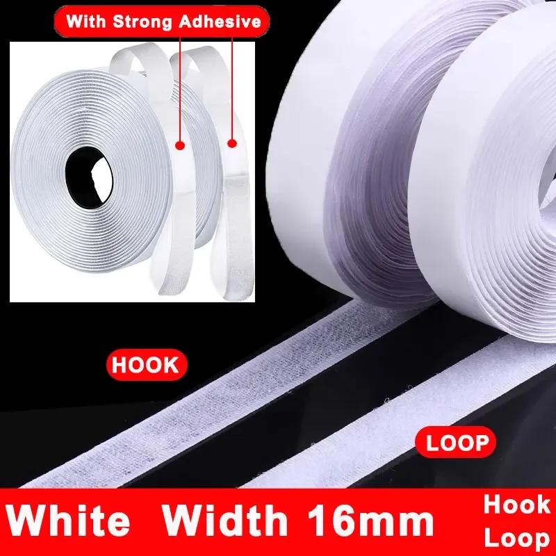 Fita autoadesiva de nylon, 1-25 metros, tiras de gancho e laço com parte traseira pegajosa para almofada de sofá, artesanato diy, suspensão de parede de casa - Image 1