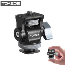 TOAZOE DSLR Camera Clamp, giratória e inclinação, montagem ajustável do monitor com base de sapato frio, luz do flash, acessório DIY - Image 1