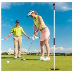 Vara de bandeira de golfe prática colocando vara de bandeira verde para quintal pólo de golfe pino mastro portátil design de 2 seções - Image 5