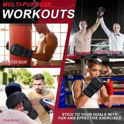 Luvas profissionais de boxe mma, luvas de treinamento para karatê, muay thai, para sparring, luta híbrida, palma aberta, artes marciais - Image 6