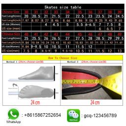Patins de couro pu, patins de linha dupla, mulheres, homens, adultos, duas linhas, sapatos de patinação, patines com pu piscando ou não rodas sp7 - Image 6