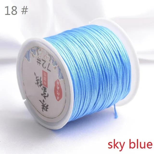 Fio de poliéster para joias 45m 0.8mm ideal para pulseiras, colares e artesanato faça você mesmo