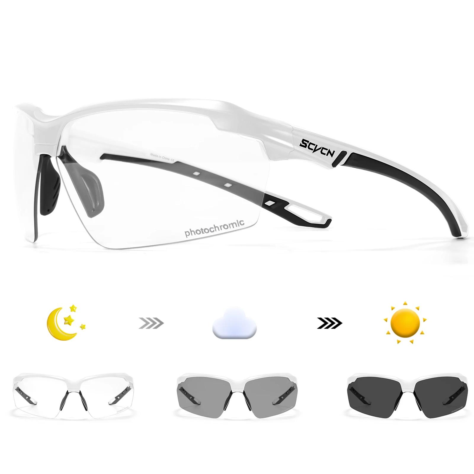 Scvcn óculos fotocromáticos para ciclismo, masculino, mtb, ciclismo, mulheres, bicicleta de estrada, uv400, esportes ao ar livre, corrida - Image 1