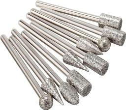 Kit 20 Brocas pontas diamantadas para Gravador Elétrico E Micro Retifica para Acabamento, Retoque, Escultura E Gravação - Image 6