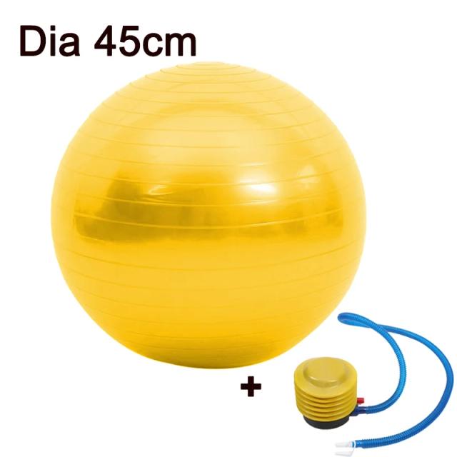 Bola de Pilates e Yoga 45cm para Fitness e Exercícios em Casa com Bomba