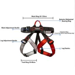 Metade do Corpo Escalada Harness, Cintura de Segurança para Montanhismo, Escalada, Grosso, Rapel Largo, Cinta De Árvore - Image 6