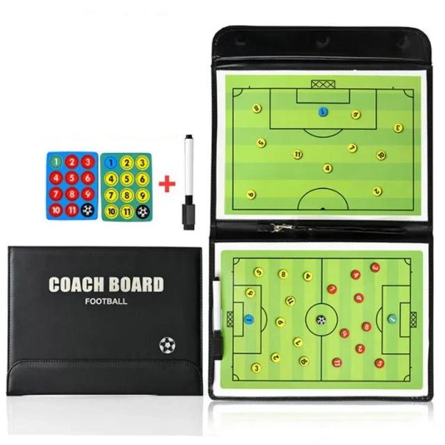 Placa Magnética Dobrável para Treinamento de Futebol com Prancheta Tática e Acessórios de Jogo