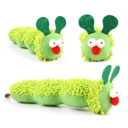 Caterpillar Shaped Plush Toy Cat, Contém Catnip, auto prazer, alívio do tédio, jogo interativo, Pet Supplies, Novo - Image 3