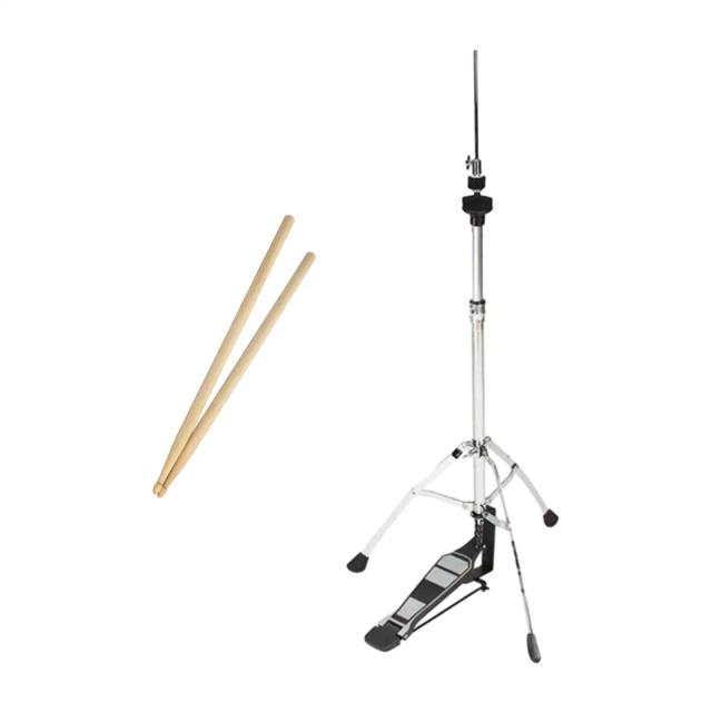 Suporte de Hi-Hat com Pedal Suave e Pés Antiderrapantes - Acessório Essencial para Bateristas