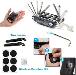 Bicicleta Repair Tools Kit, Acessórios de bicicleta, Multi Tool Set com Pump Tire Patch, bicicleta portátil de montanha, Auto - Image 3