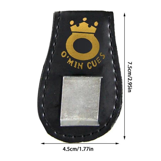 Bolsa de Giz de Couro para Bilhar com Clipe Magnético - Acessório Essencial para Snooker