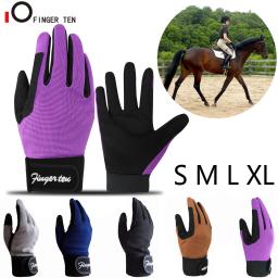 Crianças durável longo equitação luvas de cavalo equestre luva de corrida de cavalos ciclismo esporte bicicleta aperto 5-13 meninos meninas transporte da gota - Image 1