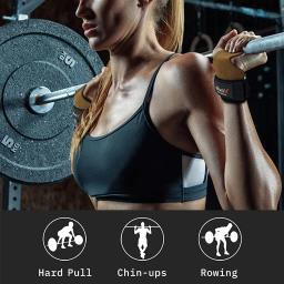 Luvas de musculação masculino e feminino, protetor de palma, fitness, musculação, ginástica, mão, pulso, esportes, 1 par - Image 3