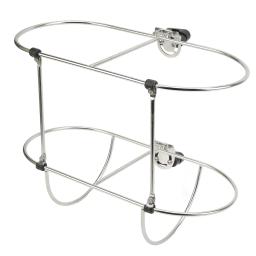 Rack de lalama do barco marinho, aço inoxidável 304, suporte duplo dobrável para 7 "iate marinho, guarda-lalama 2 cesta, 1pc - Image 1