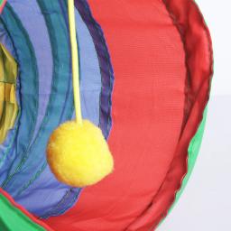 Brinquedo Do Túnel Do Gato Dobrável Com Bola Do Jogo, Tenda Crinkle Interativa, Suprimentos De Animais De Estimação Interior, 3 Vias - Image 5