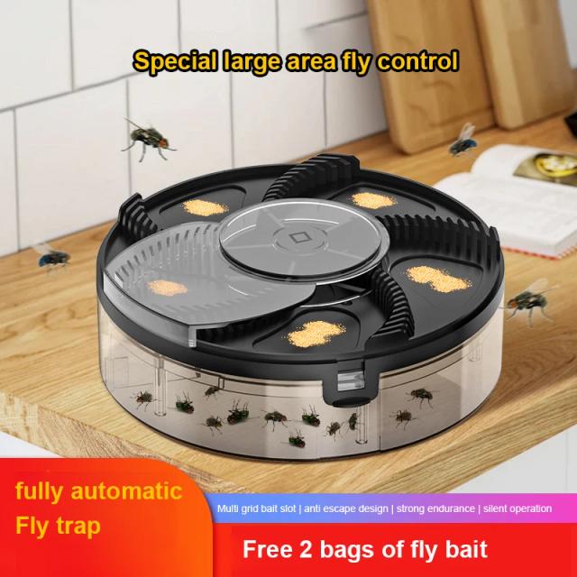 Flytrap USB Automático com Isca Catcher - Armadilha Elétrica para Moscas para Uso Interno e Externo