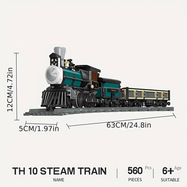 Tijolos Modulares de Construção para Crianças: Montando a Locomotiva CN5700 da GWR Steam Train como Presente Perfeito