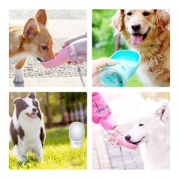 Garrafa de água cão portátil, caminhada ao ar livre, cachorro, pet, viagem, tigela, suprimentos para gatos, 350ml, 550ml - Image 4