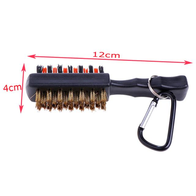 Escova de Limpeza de Groove para Taco de Golfe, Ferramenta Dual Sided, Compacta e Leve, Acessório Ideal para Bolas de Ferro e Sapatos, Presente Perfeito, 1 Unidade
