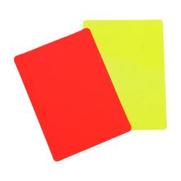 Sports Football Árbitro Cartão Vermelho e Amarelo, Cartões de advertência e ejeção, League Soccer Equipment, Boot Tranning, 2pcs - Image 2