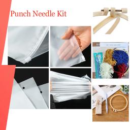 DIY Artesanato Punch Needle Bordados Kits para Adultos e Crianças, Kits Paisagem, Lã Cor Padrão Fio, Artesanato Presente - Image 5