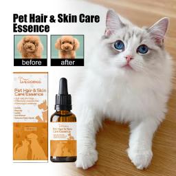 Soro de crescimento de pêlos para cães e gatos antipulgas, coceira seca, nutrição suave, óleo antibacteriano de reparo da pele - Image 3