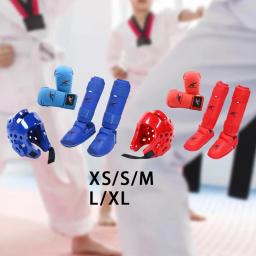 Karate Sparring Training Gear Set, Capacete De Boxe, Chapelaria De Boxe, Luvas de Taekwondo, Karatê, Artes Marciais, Sanda, Muay Thai - Image 4