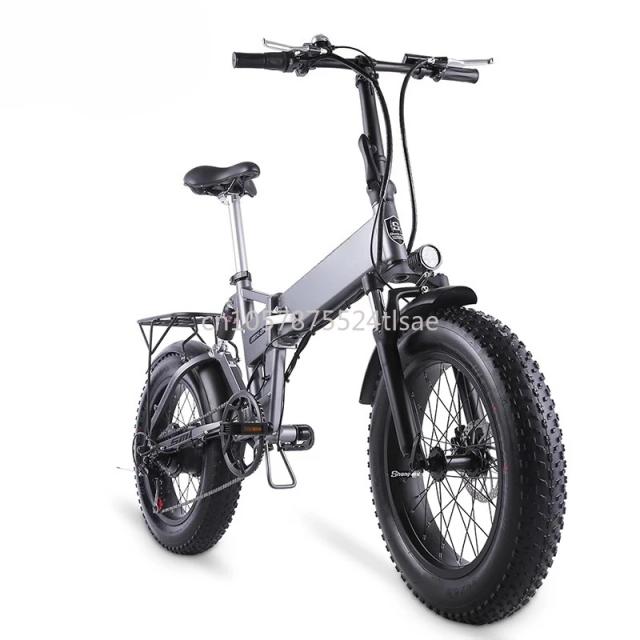 Bicicleta Elétrica Dobrável MX21 20 Polegadas Pneu Largo 48V 15Ah