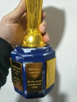 Réplica De Troféu De Resina Para Lembrança, O Troféu Da Copa Do Mundo, Presente Para O Prêmio De Futebol, Presente Agradável, Enfeites, Remit Trophy - Image 2