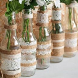 Natural Juta Serapilheira Laço Fita Com Laço Branco Rústico Vintage Wedding Decoração Tecido Fitas para Artesanato Wedding Bow Ribbons - Image 5